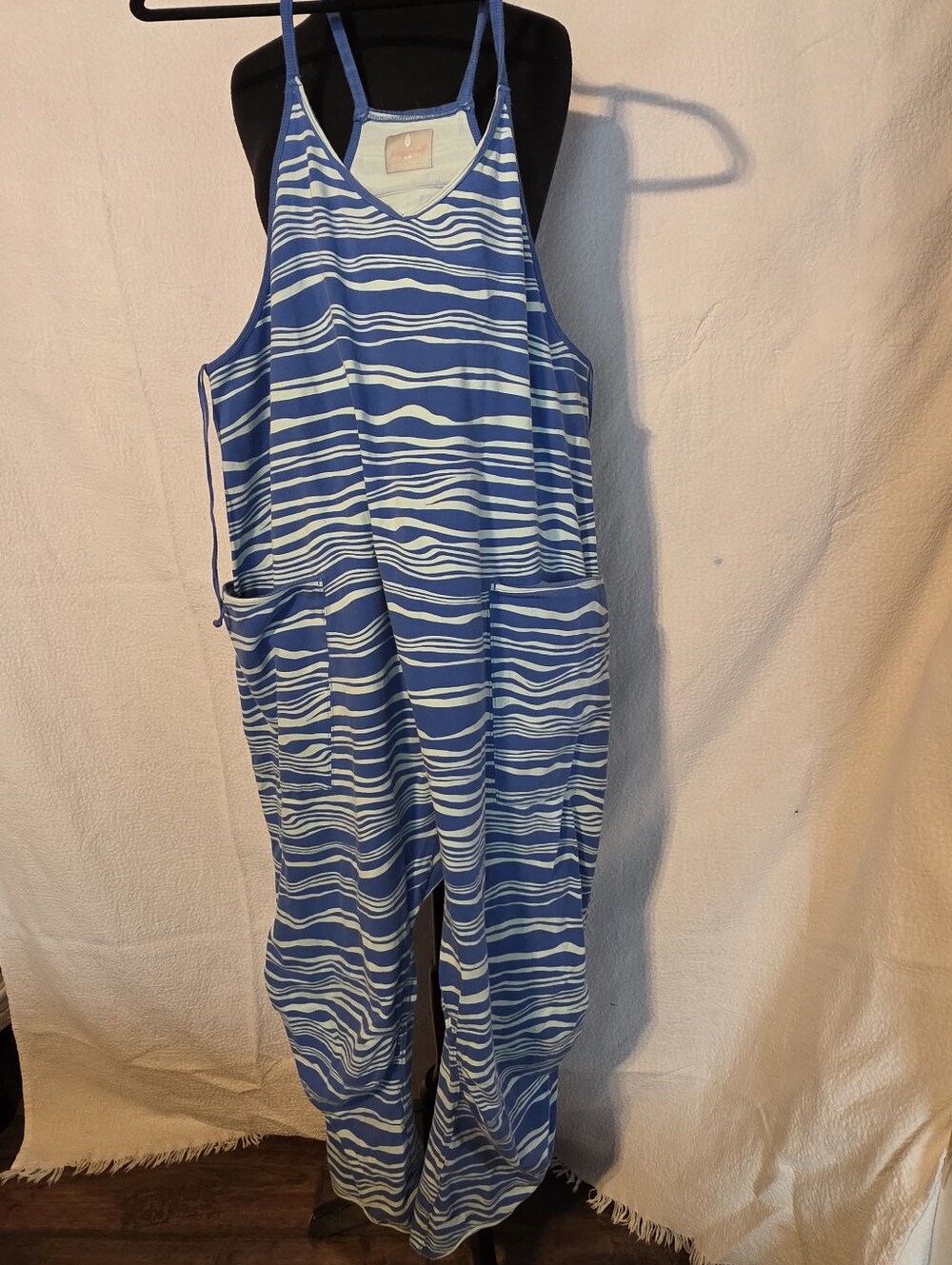 VERY RARE Free People Movement Hot Shot Onesie RIVER BLUE MEDIUM